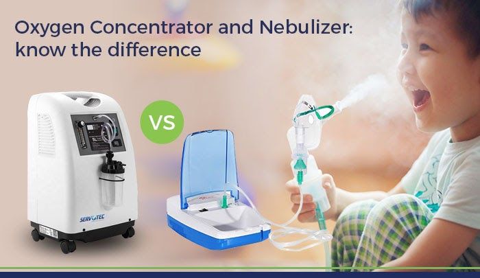 what is difference between oxygen and nebulizer