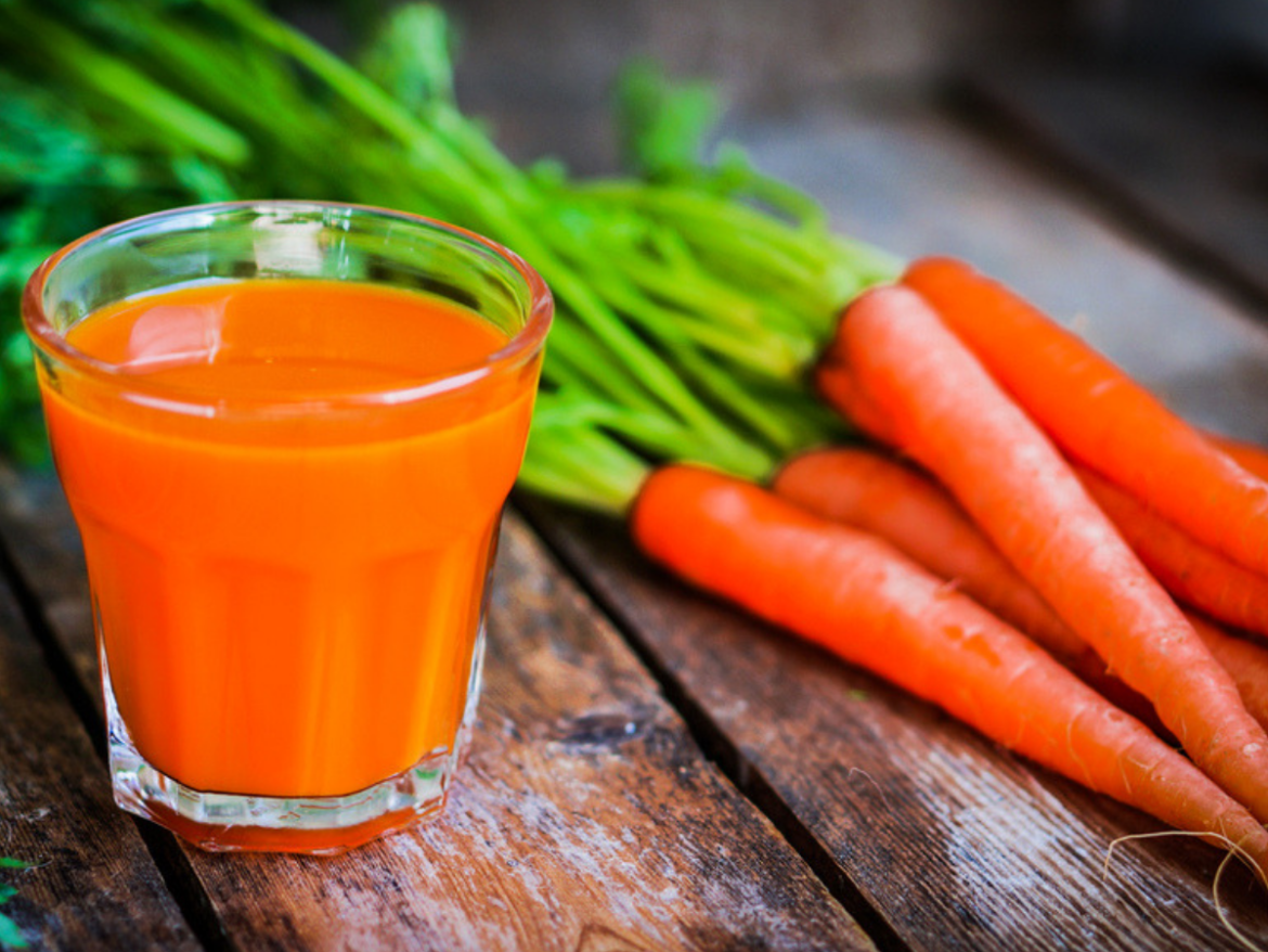 Juice from Carrots has many Health benefits.
