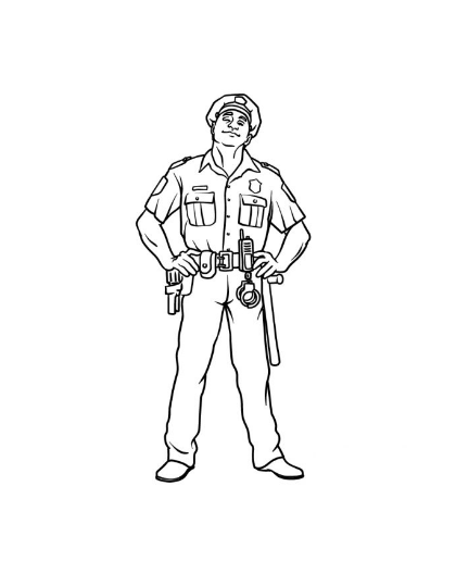 Draw A Police Officer