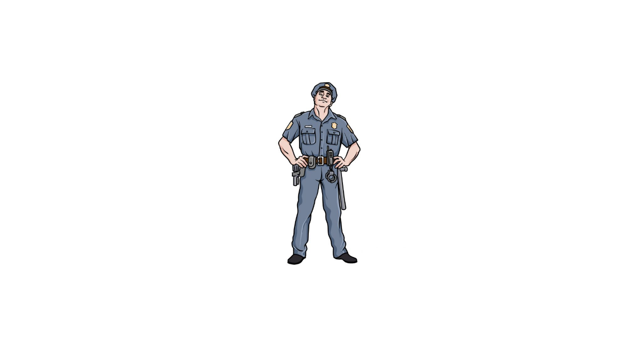 How to Draw A Police Officer Easily