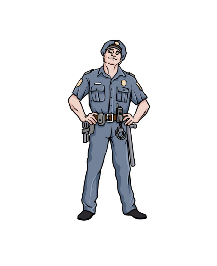 Police Officer Drawing