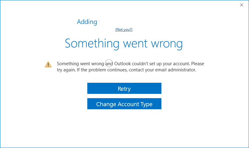 To fix the issue of something went wrong outlook
