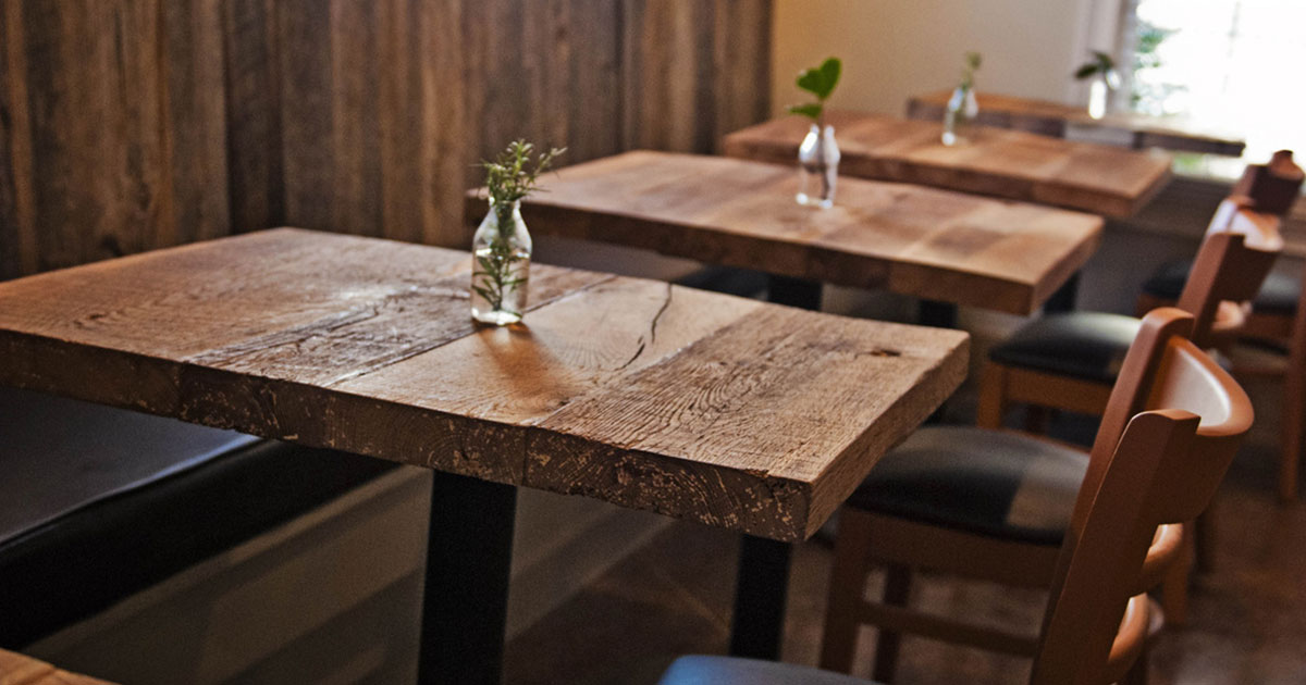 Wooden Restaurant Tables