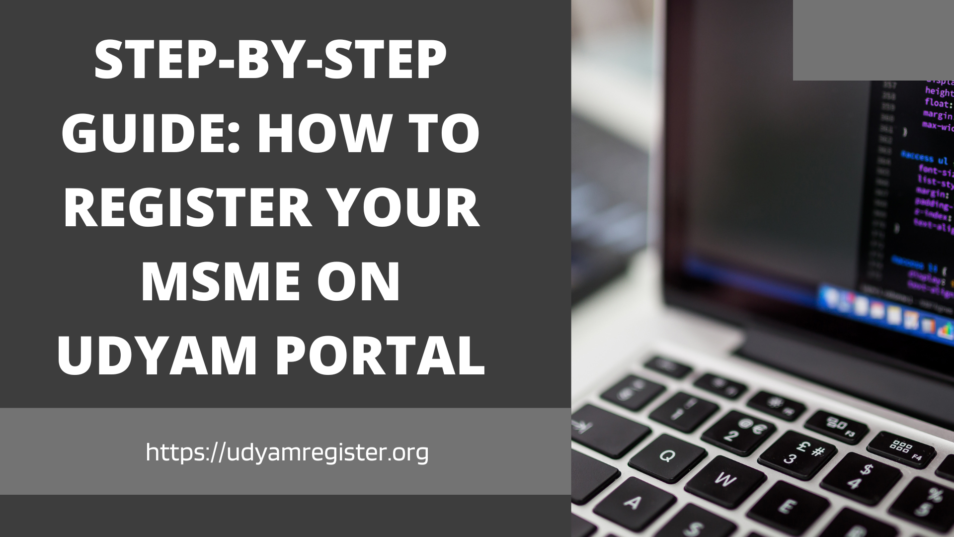 Step-by-Step Guide: How to Register Your MSME on Udyam Portal